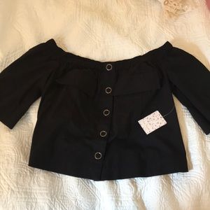 Free people off the shoulder top NWT